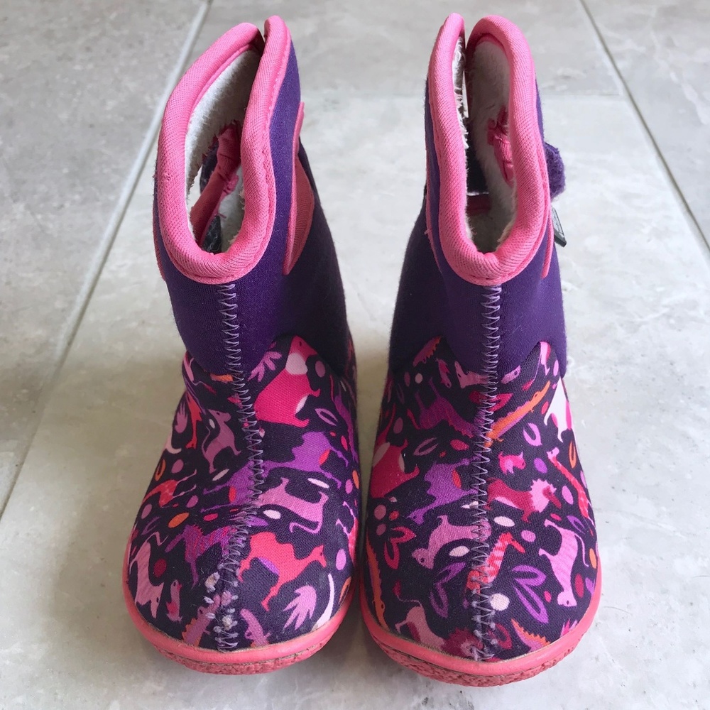 Bogs zoo print pull on boots